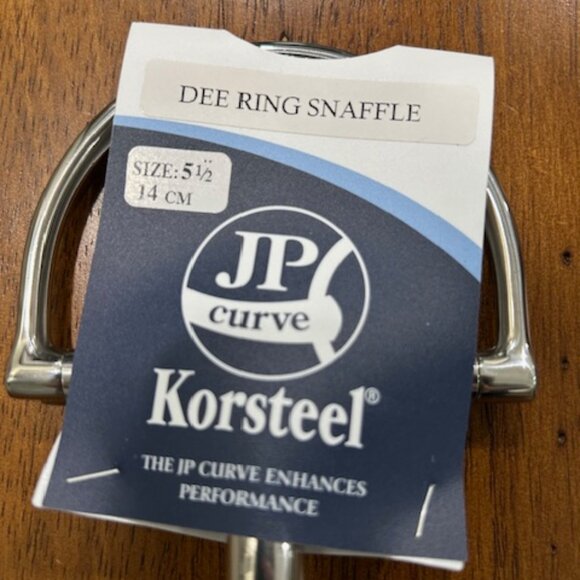 Korsteel Regular Dee Ring Snaffle 5 1/2 14cm JP Curve Bit - Picture 2 of 4